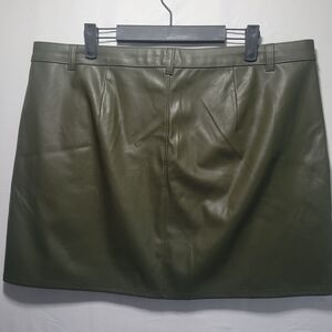 Wild Fable Faux Leather‎ Mini Skirt, Women's Size 18 NWOT